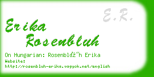 erika rosenbluh business card